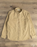 Merz b. Schwanen SHIRT01HB - Herringbone Long-Sleeve Shirt - Dusted Khaki