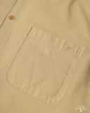 Merz b. Schwanen SHIRT01HB - Herringbone Long-Sleeve Shirt - Dusted Khaki