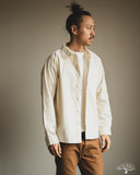 Merz b. Schwanen SHIRT01HB - Herringbone Long-Sleeve Shirt - Nature