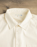 Merz b. Schwanen SHIRT01HB - Herringbone Long-Sleeve Shirt - Nature