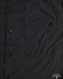 Merz b. Schwanen SHIRT09LP Lightweight Cotton Poplin Short-Sleeve Shirt - Deep Black