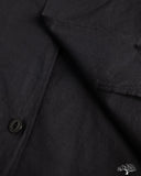 Merz b. Schwanen SHIRT09LP Lightweight Cotton Poplin Short-Sleeve Shirt - Deep Black