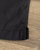 Merz b. Schwanen SHIRT09LP Lightweight Cotton Poplin Short-Sleeve Shirt - Deep Black
