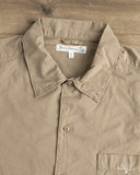Merz b. Schwanen SHIRT09LP Lightweight Cotton Poplin Short-Sleeve Shirt - Faded Grain