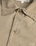 Merz b. Schwanen SHIRT09LP Lightweight Cotton Poplin Short-Sleeve Shirt - Faded Grain