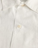 Merz b. Schwanen SHIRT09LP Lightweight Cotton Poplin Short-Sleeve Shirt - White