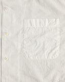 Merz b. Schwanen SHIRT09LP Lightweight Cotton Poplin Short-Sleeve Shirt - White