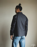 Merz b. Schwanen SHIRT11OX Modern-Cut Cotton Oxford Long-Sleeve Shirt - Charcoal