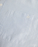 Merz b. Schwanen SHIRT11OX Modern-Cut Cotton Oxford Long-Sleeve Shirt - Stripes Light Blue