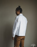 Merz b. Schwanen SHIRT11OX Modern-Cut Cotton Oxford Long-Sleeve Shirt - White