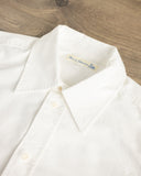 Merz b. Schwanen SHIRT11OX Modern-Cut Cotton Oxford Long-Sleeve Shirt - White