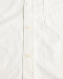 Merz b. Schwanen SHIRT11OX Modern-Cut Cotton Oxford Long-Sleeve Shirt - White