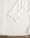 Merz b. Schwanen SHIRT11OX Modern-Cut Cotton Oxford Long-Sleeve Shirt - White