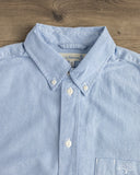 Merz b. Schwanen SHIRT19OX Button-Down Cotton Oxford Long-Sleeve Shirt - Light Blue