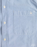 Merz b. Schwanen SHIRT19OX Button-Down Cotton Oxford Long-Sleeve Shirt - Light Blue