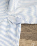 Merz b. Schwanen SHIRT19OX Button-Down Cotton Oxford Long-Sleeve Shirt - Stripes Light Blue