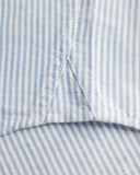 Merz b. Schwanen SHIRT19OX Button-Down Cotton Oxford Long-Sleeve Shirt - Stripes Light Blue