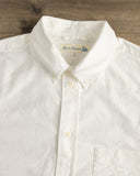 Merz b. Schwanen SHIRT19OX Button-Down Cotton Oxford Long-Sleeve Shirt - White