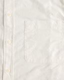 Merz b. Schwanen SHIRT19OX Button-Down Cotton Oxford Long-Sleeve Shirt - White