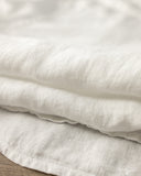 SHIRT20LI Relaxed Fit Organic Linen Long-Sleeve Shirt - White