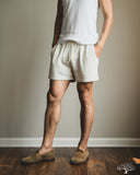 Merz b. Schwanen SPS05 Retro Fleece Sweat Shorts - Cashew
