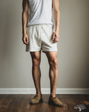 Merz b. Schwanen SPS05 Retro Fleece Sweat Shorts - Cashew