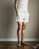 Merz b. Schwanen SPS05 Retro Fleece Sweat Shorts - Cashew