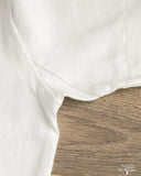 Merz b. Schwanen TEE02C Cropped Classic Cotton Jersey T-Shirt - White