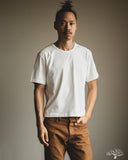 Merz b. Schwanen TEE02C Cropped Classic Cotton Jersey T-Shirt - White