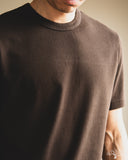 Merz b. Schwanen TEE03 Supple Authentic Jersey Cotton T-Shirt - Espresso