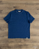 Merz b. Schwanen TEE03 Supple Authentic Jersey Cotton T-Shirt - Indigo
