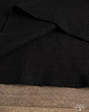 THERMAL01 Diamond-Patterned Cotton Thermal Long Sleeve - Deep Black