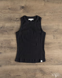 Merz b. Schwanen WRIBTANK01 Women's Ribbed Tank Top - Charcoal