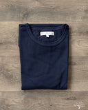 Merz b. Schwanen 215 Two-Thread Loopwheel Tee - Ink Blue