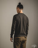 National Athletic Goods Organic Cotton Long Sleeve Gym Tee - Black
