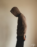 National Athletic Goods Organic Cotton Pullover Parka Sweatshirt - Choco