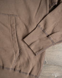 National Athletic Goods Organic Cotton Pullover Parka Sweatshirt - Choco