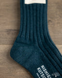 Nishiguchi Kutsushita Cashmere Ribbed Socks - Boston Bag