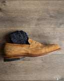 Nishiguchi Kutsushita Hemp Cotton Ribbed Sock - Midnight