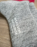 Nishiguchi Kutsushita Mohair Wool Pile Socks - Bordeaux