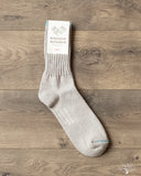 Nishiguchi Kutsushita Silk Cotton Socks - Light Gray