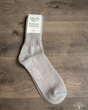 Nishiguchi Kutsushita Silk Cotton Socks - Light Gray