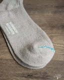 Nishiguchi Kutsushita Silk Cotton Socks - Light Gray