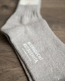 Nishiguchi Kutsushita Silk Cotton Socks - Light Gray