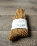 Nishiguchi Kutsushita Wool Cotton Boot Socks - Mustard