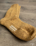 Nishiguchi Kutsushita Wool Cotton Boot Socks - Mustard