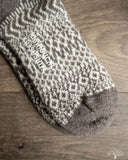 Nishiguchi Kutsushita - Wool Jacquard Socks - Gray