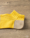 Nishiguchi Kutsushita Linen Cotton Anclet - Yellow