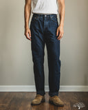 Omoto 0615 - 13.5oz Selvedge Relaxed Denim - Charcoal Dyed