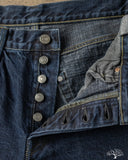 Omoto 0615 - 13.5oz Selvedge Relaxed Denim - Charcoal Dyed